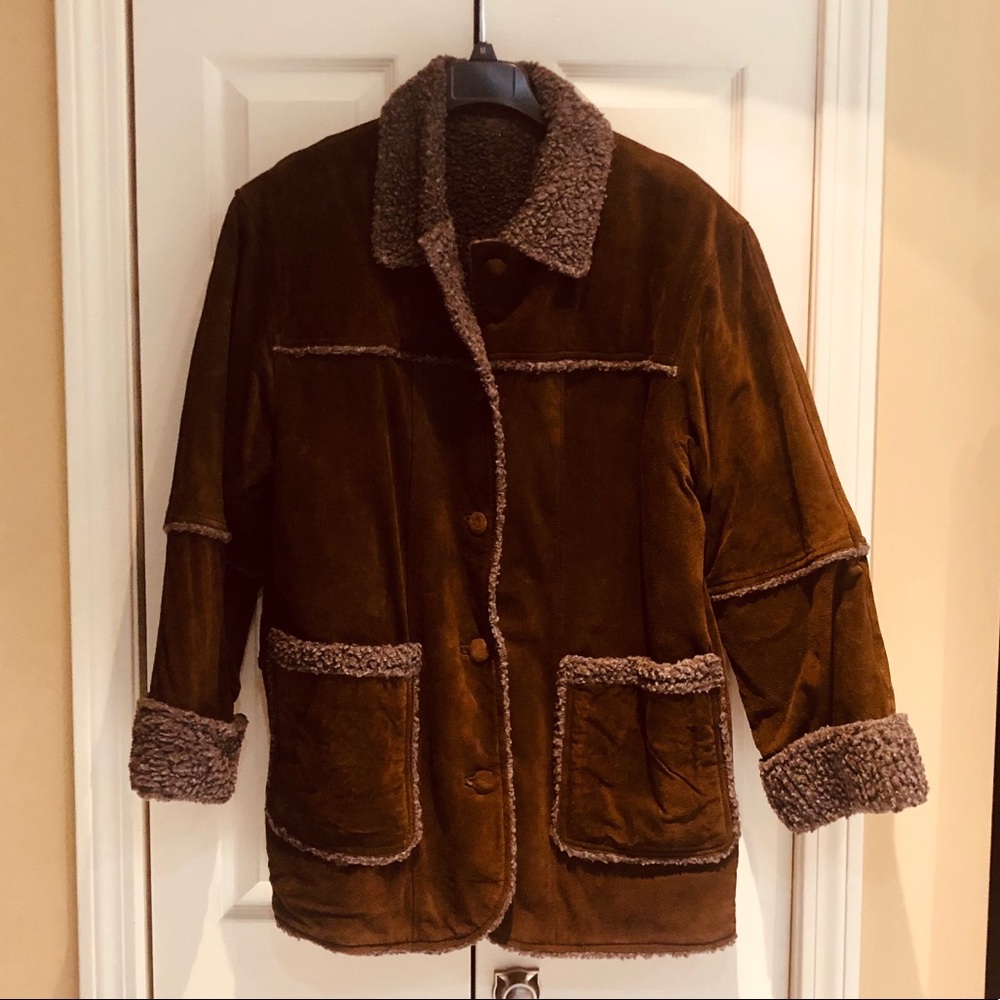 Heavy Women’s Suede Leather Coat
